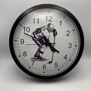 Hockey Wall Clock – Sports Decor for Kids’ Room, Man Cave, or Game Room